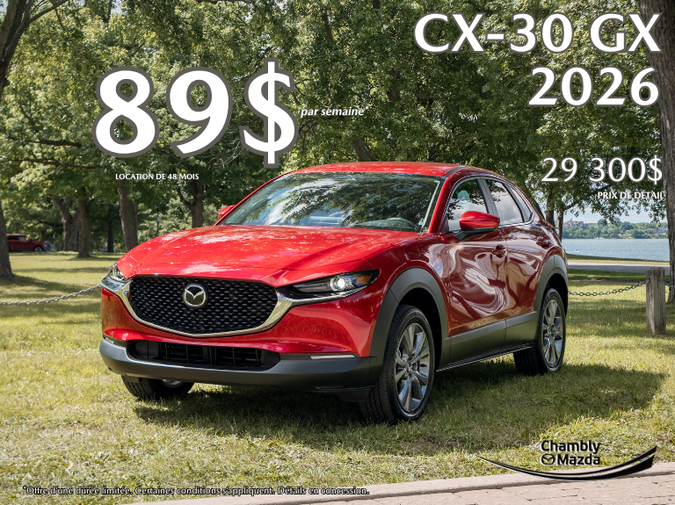 Chambly Mazda - CX-30 SEPT 2026