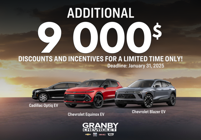 Take advantage now of an additional $9,000 in discounts and incentives for a very limited time !