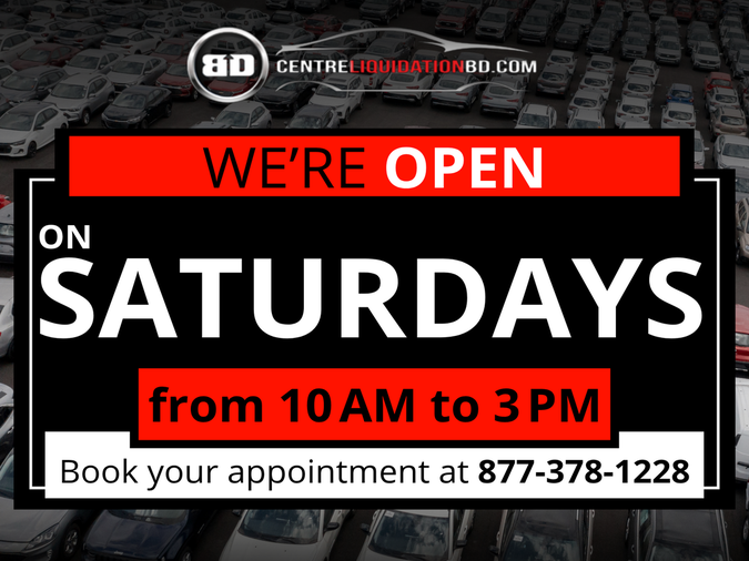 We're open on saturdays