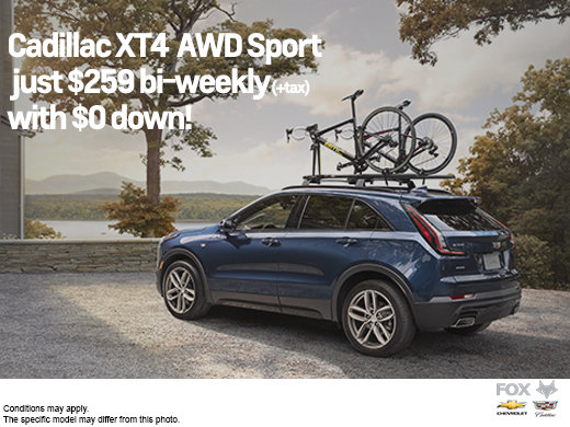 Drive home the 2020 Cadillac XT4
