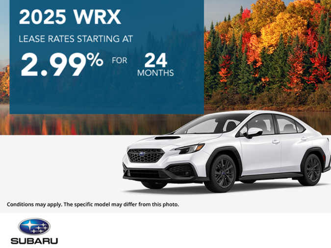 Get the 2025 Subaru WRX Today!