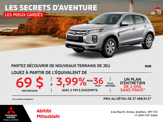 Procurez-vous le Mitsubishi Rvr 2025