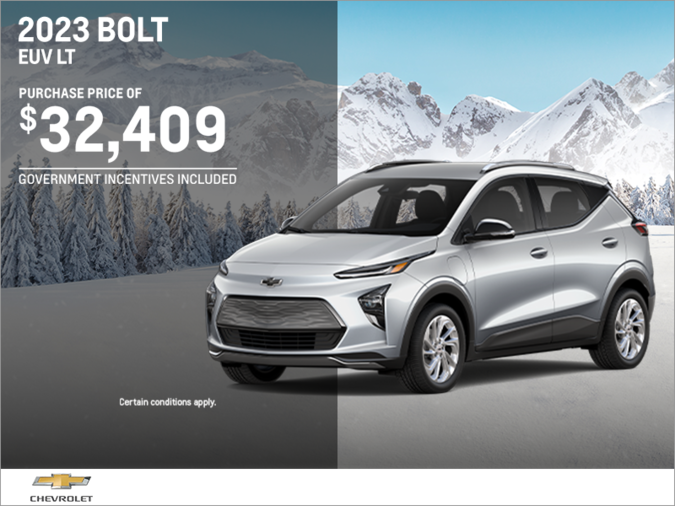 Get the 2023 Chevrolet Bolt EV!