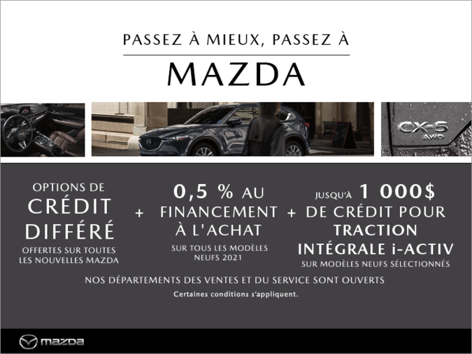 Passez à mieux, passez à Mazda !