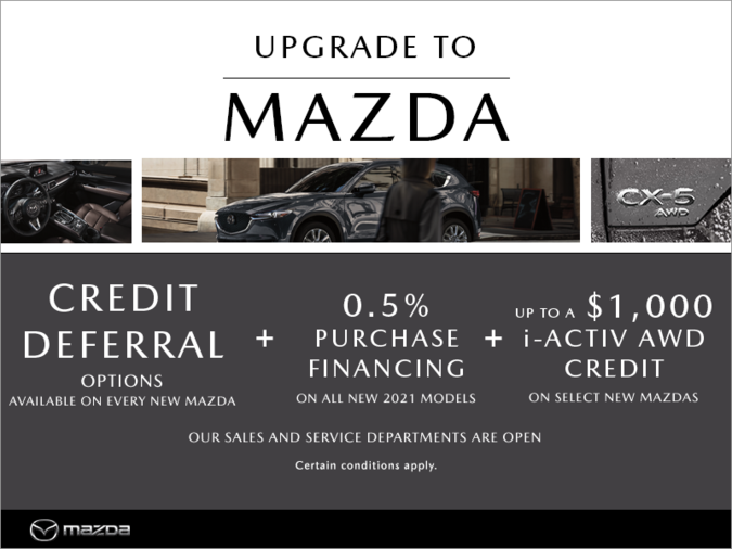 Upgrade to Mazda!