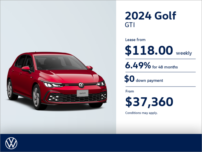 Get the 2024 Golf GTI Valleyfield Volkswagen