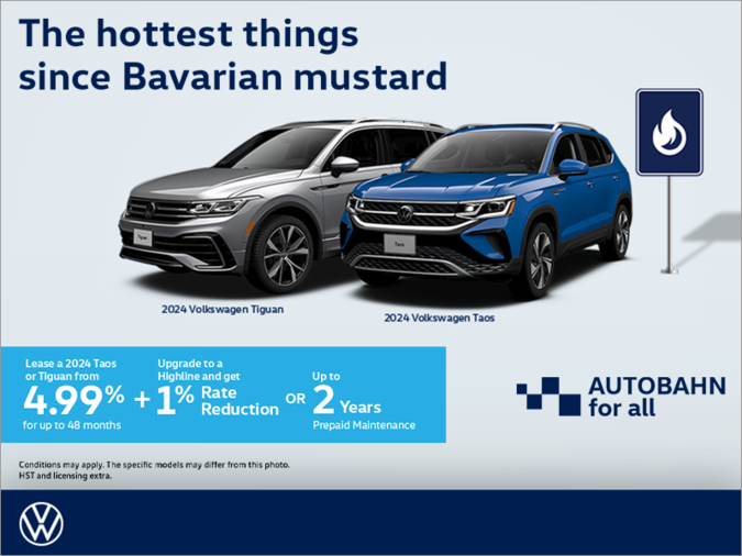 Get a 2024 Taos or Tiguan Alliston Volkswagen