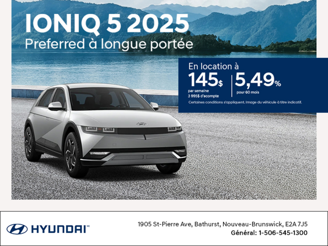 Procurez-vous le Hyundai Ioniq 5 2025