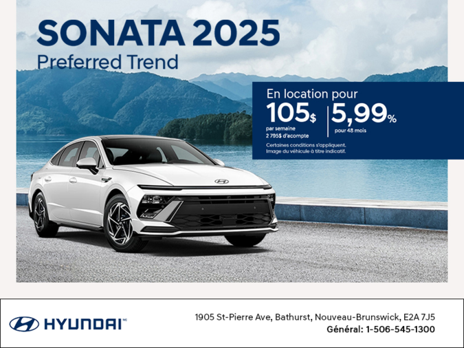 Procurez-vous le Hyundai Sonata 2025