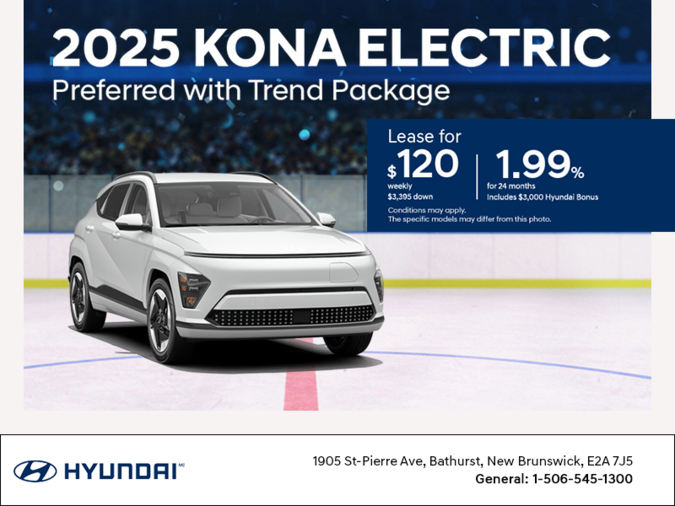 Get the 2025 Hyundai KONA Electric