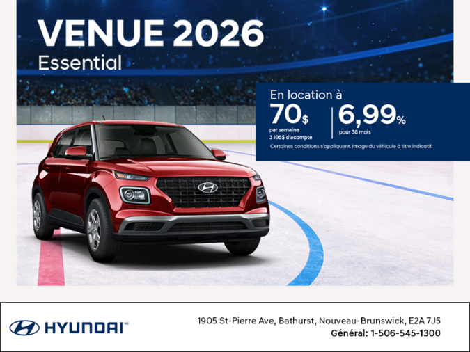 Procurez-vous le Hyundai Venue 2026