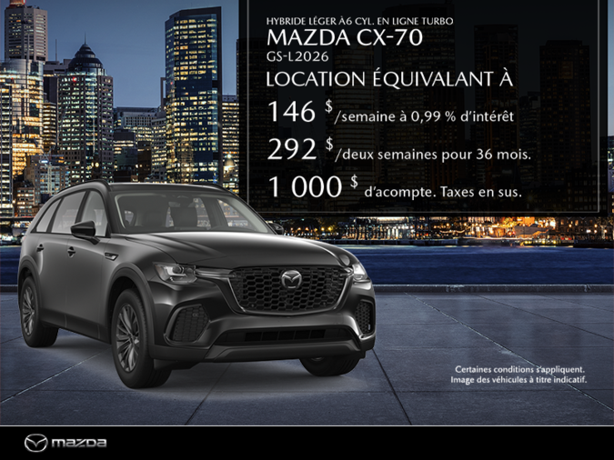 Procurez-vous le Mazda Cx-70 Hybride Léger 2026