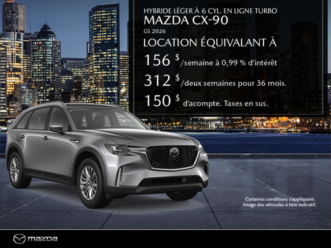 Procurez-vous le Mazda Cx-90 Hybride Léger 2026