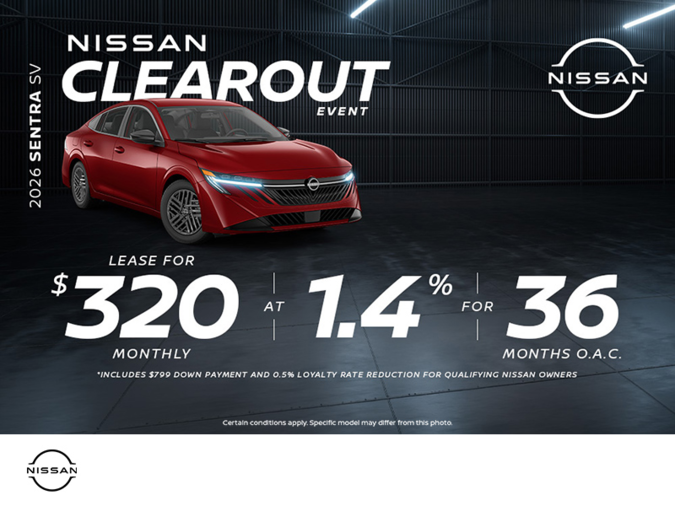 Get the 2026 Nissan Sentra SV  Today!