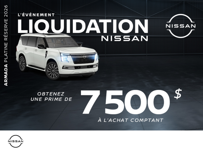 Obtenez le Nissan Armada 2026!