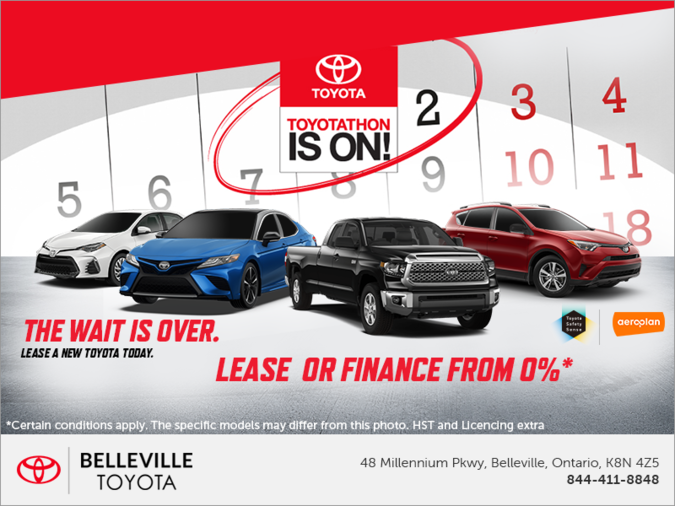 The wait is over. Get a Toyota today!