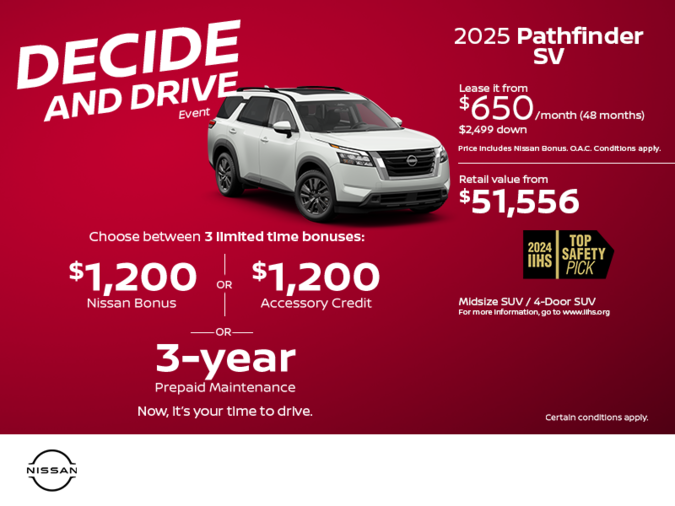 Get the 2025 Pathfinder today!