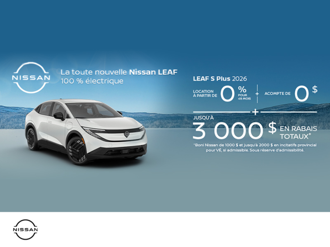 Obtenez la Leaf 2026 !