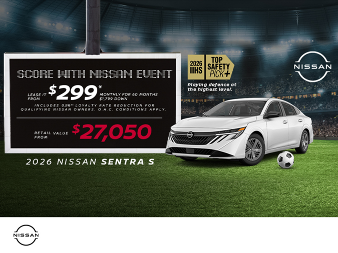 Get the 2026 Sentra S Today!