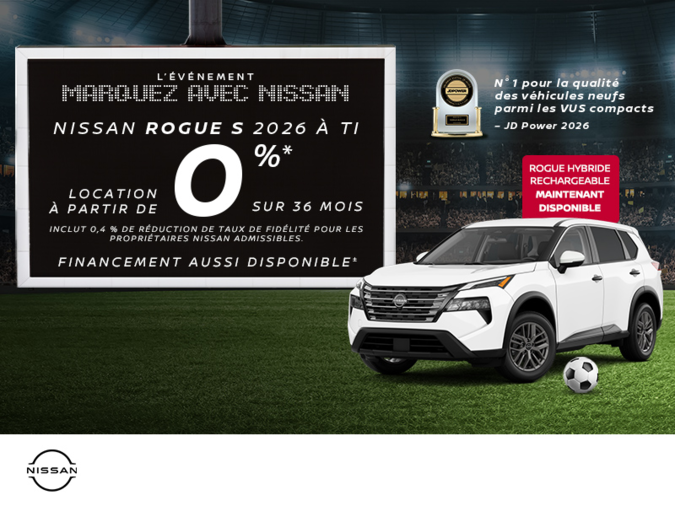 Obtenez le Rogue S 2026 !