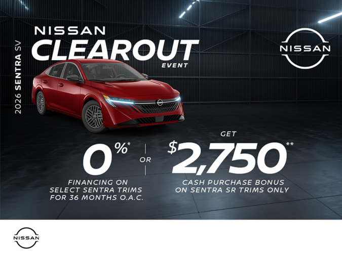 Get the 2026 Sentra SV Today!