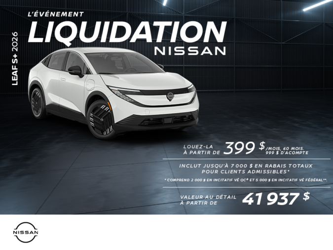 Get the 2026 Leaf  S+ Today!