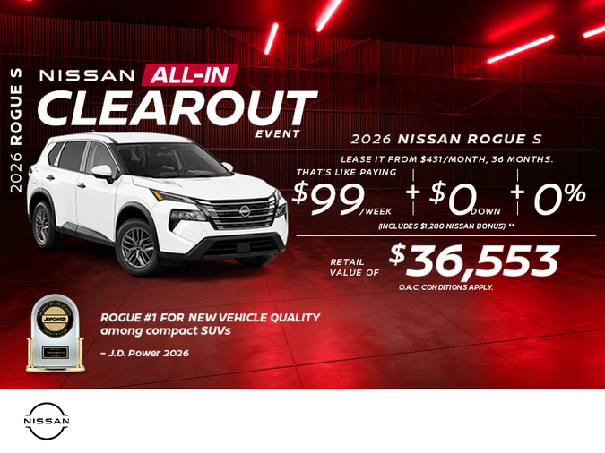 Get the 2026 Rogue S!
