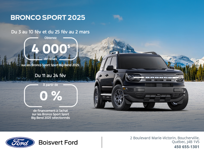 Ford Bronco Sport 2025