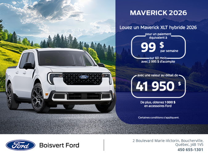 Ford Maverick Hybride 2026
