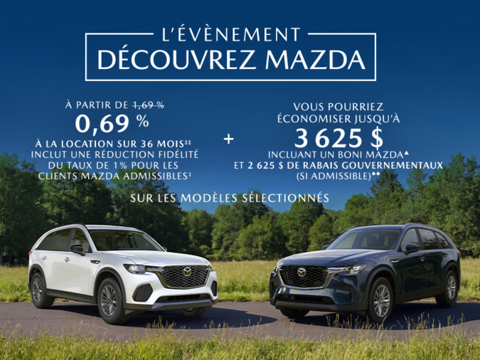 L'événement découvrez Mazda