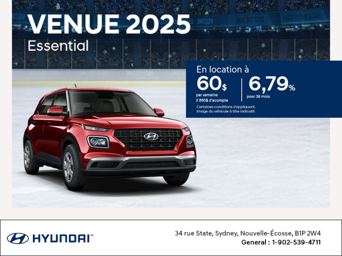 Procurez-vous le Hyundai Venue 2025