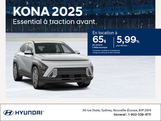 Procurez-vous le Hyundai Kona 2025