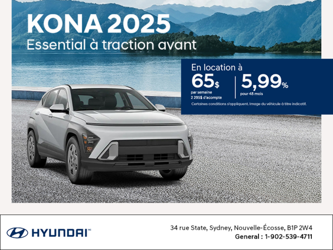 Procurez-vous le Hyundai Kona 2025
