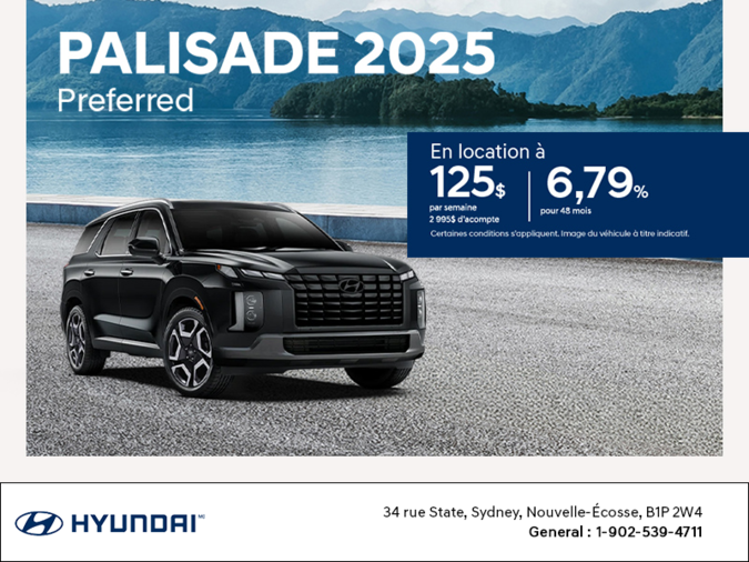 Procurez-vous le Hyundai Palisade 2025