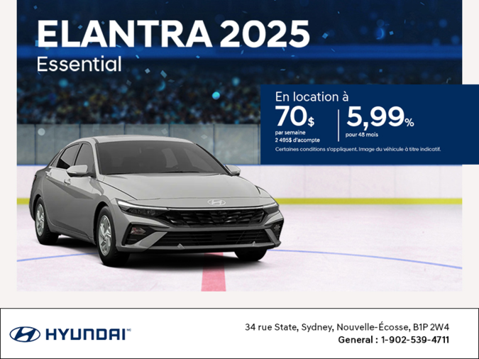 Procurez-vous le Hyundai Elantra 2025