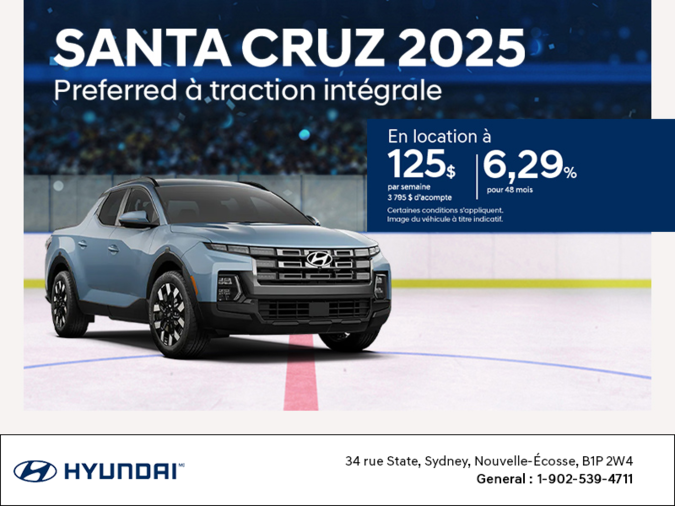 Procurez-vous le Hyundai Santa Cruz 2025
