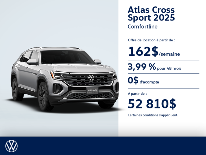 Procurez-vous le Volkswagen Atlas Cross Sport 2025