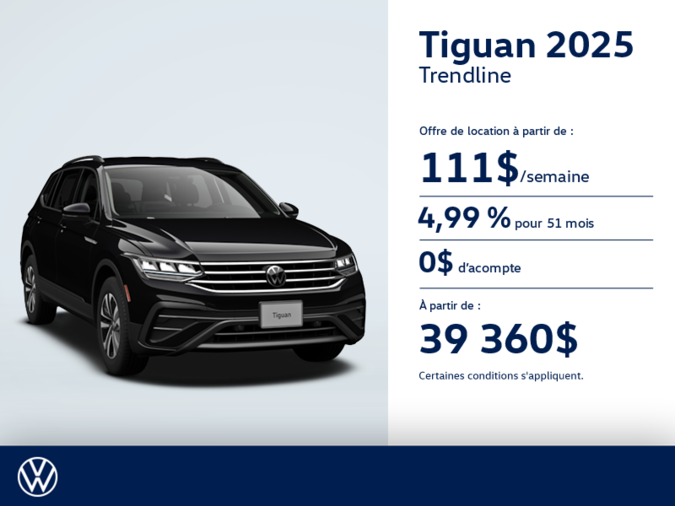 Procurez-vous le Volkswagen Tiguan 2025