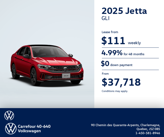 Get the 2025 Volkswagen Jetta GLI