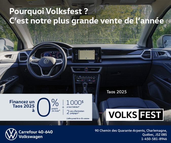 Procurez-vous le Volkswagen Taos 2025