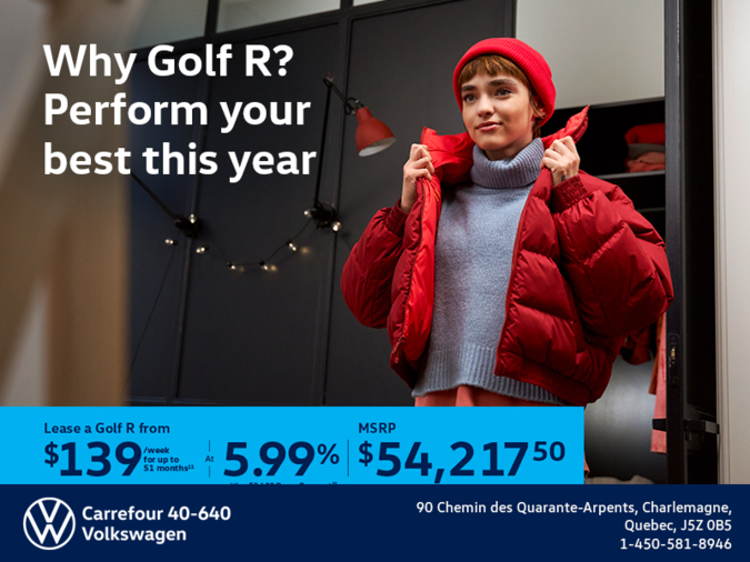 Get the 2026 Volkswagen Golf R