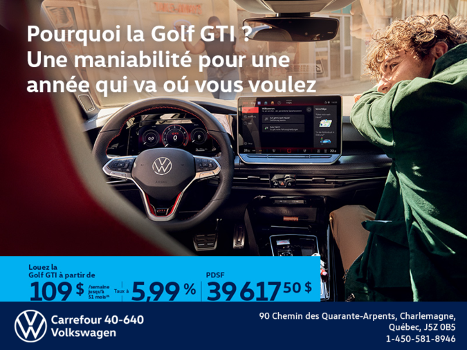 Procurez-vous la Volkswagen Golf Gti 2026