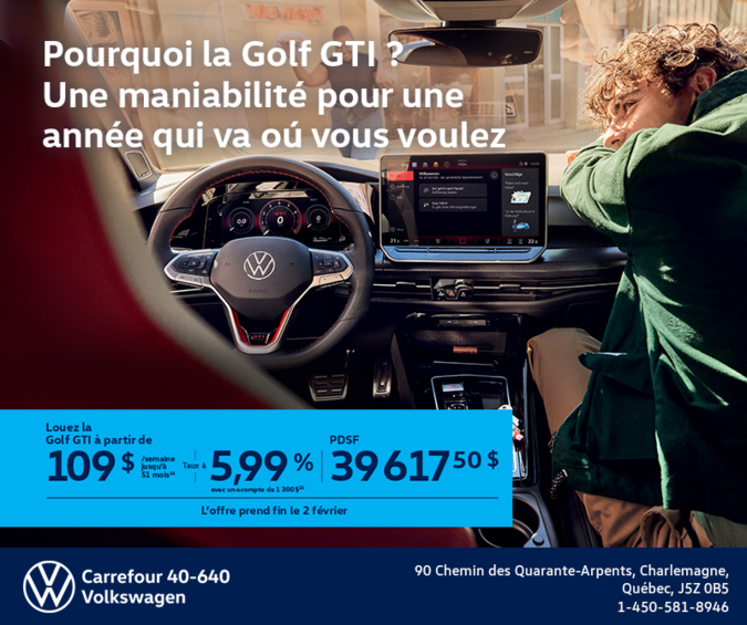 Procurez-vous la Volkswagen Golf Gti 2026