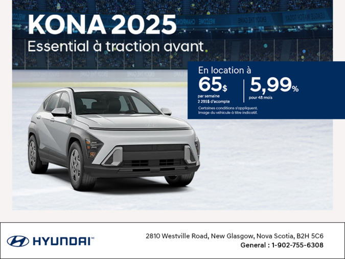 Procurez-vous le Hyundai Kona 2025