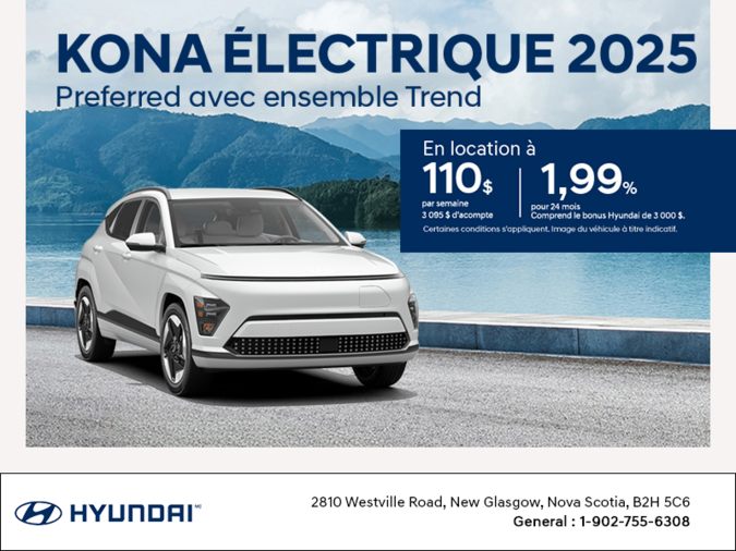 Procurez-vous le Hyundai Kona Electric 2025