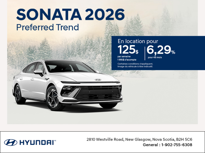 Procurez-vous le Hyundai Sonata 2026
