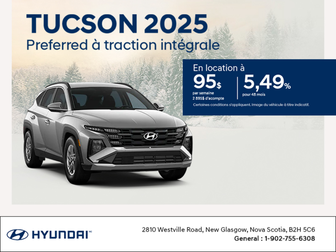 Procurez-vous le Hyundai Tucson 2025