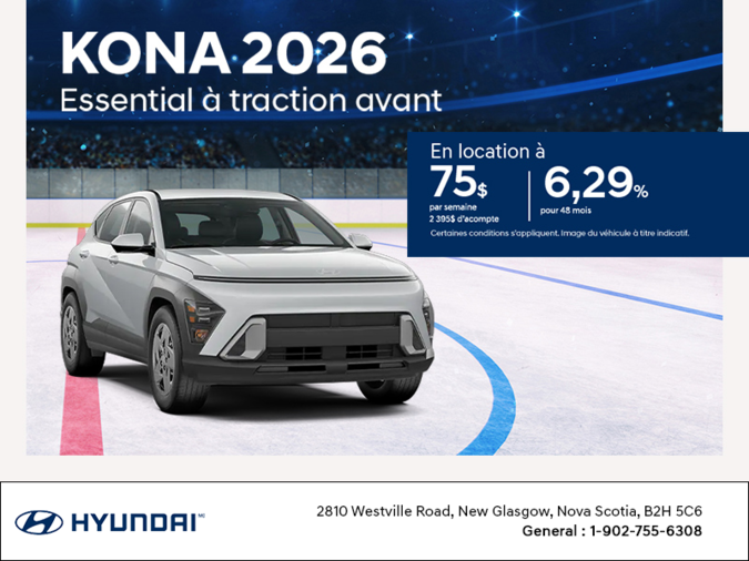 Procurez-vous le Hyundai Kona 2026