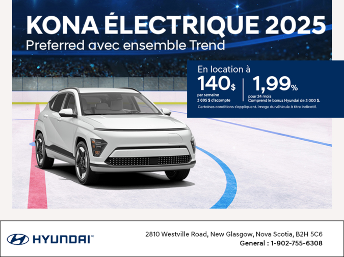 Procurez-vous le Hyundai Kona Electric 2025