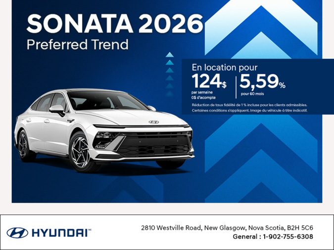 Procurez-vous le Hyundai Sonata 2026